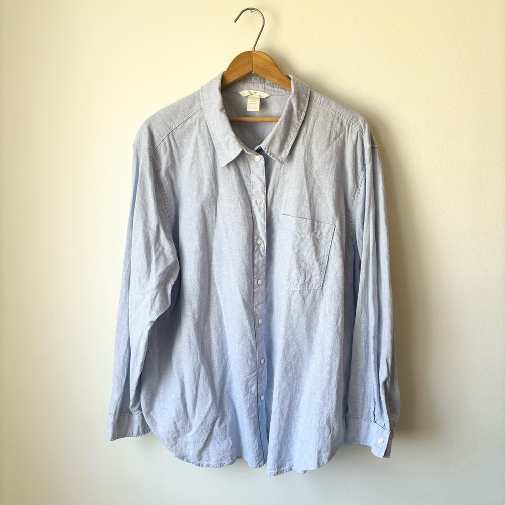 Linen Chambray Shirt // H&M